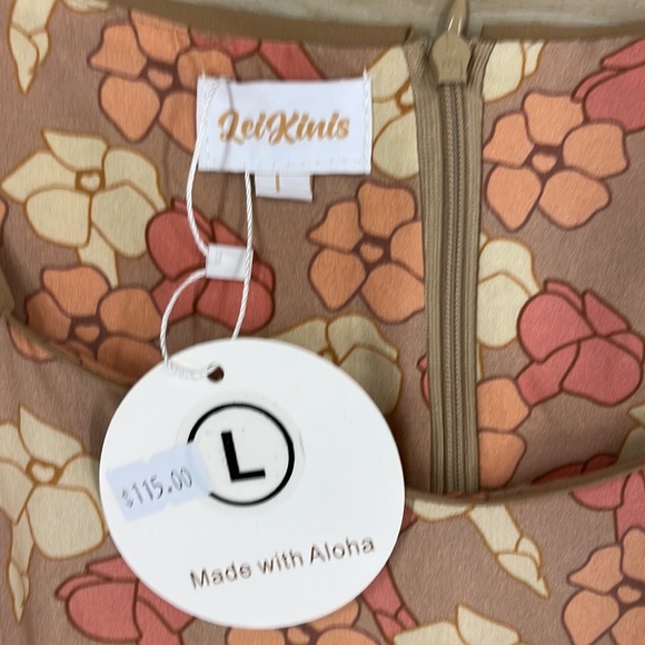 NWT LeiKinis Hawaiian Authentic dress. puakenikeni - Picture 3 of 8